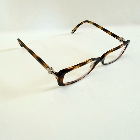 Tiffany & Co TF2035 Tortoise Rectangle Heart Logo Glasses 52-16 - Picture 8 of 11